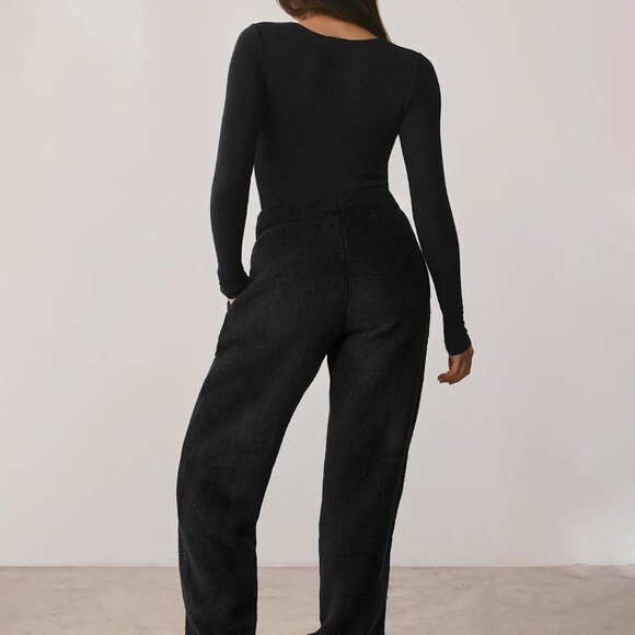 Women's long sleeve fashion slim fit square neck top - Picture 2 of 5